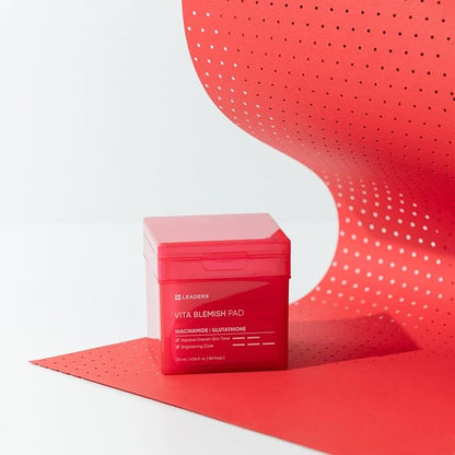 LEADERS Vita Pad - Targeted Solution for Skin Vegan-Certified | Gentle Formula | 80 Pads x 120ml