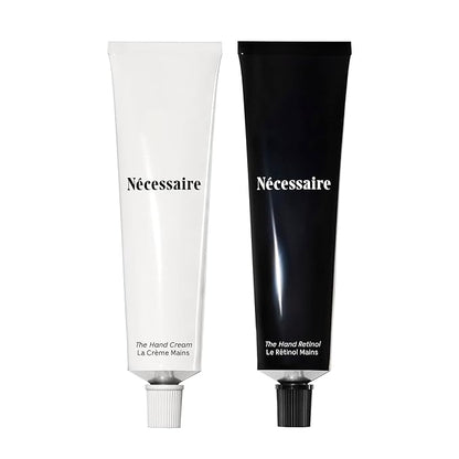 Nécessaire The Hand Duo – The Hand Cream + The Hand Retinol Treatment Holiday Gift Set for Dry Hands – Daily Moisture + Nighttime Repair with Ceramides, Peptides & Retinol – 2 x 2.5 oz