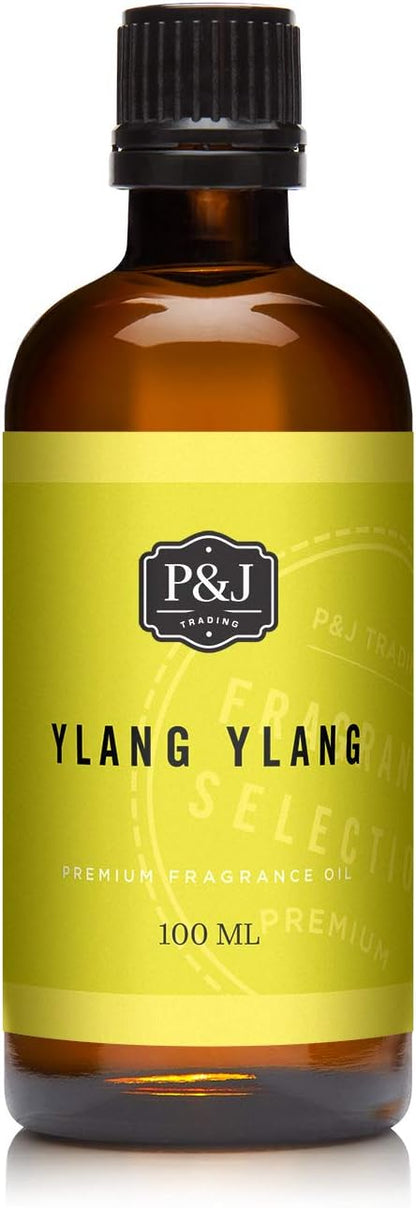 P&J Trading Fragrance Oil | Ylang Ylang Oil 100ml - Candle Scents for Candle Making, Freshie Scents, Soap Making Supplies, Diffuser Oil Scents