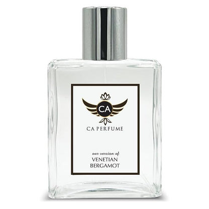 CA Perfume Impression of Venetian Bergamot for Women and Men Eau De Parfum Woody Spicy Scent Long Lasting Unisex Fragrance Signature Scent for Day and Night Wear 3.4 Fl Oz 100ml