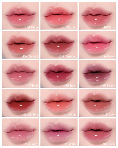 CORLAHAZE Glow Lock Jelly Tint 114 Sure 4g, Hydrating Jelly Glow Lip Stain, Glass-Like Shine Lip Gloss, Long-Lasting Color, Moisturizing Lip Enhancer, Collectible Lock-Shaped Design, Korean Makeup