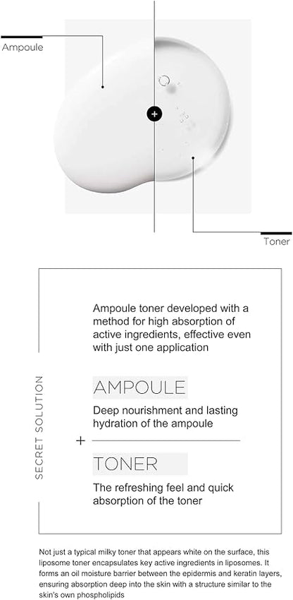 [FINDIVE Official] Bakuchiol Liposome Ampoule Toner, Bakuchiol, Plan-Based Retinal Alternative, Liposomal Squalane1%, Allantoin, Anti Wrinkle Toner, 5.07fl.oz