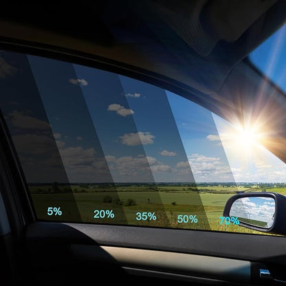 Automotive Window Film 70% VLT 24" in x 25'Ft - Ceramic Privacy Window Tint for Car, Blocks 99% UV & IR Rays, Heat Resistant Anti-Glare Film for Auto Windshield, Scratch Resistant Sun Shade Tint