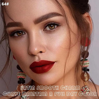 evpct 2Pcs Vivid Red Matte Lip Liner and Lipstick Combo Set for Women, Red Lip Combo Set Liquid Lips Stick Gloss and Lipliner Stain Set Long Lasting Waterproof, Lips Makeup 24 Hours labiales originale