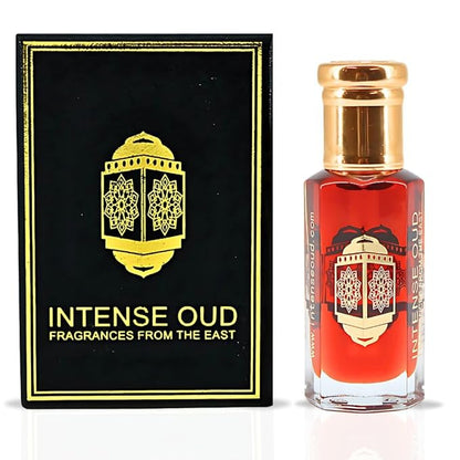 INTENSE OUD Gold Saffron Long Lasting Arabian Perfume Oils for Women 12ML (0.40 OZ) Fragrance Oil With Exotic Saffron, Amber & Sweet Vanilla Notes - Concentrated Perfume Oil in Black Gift Box