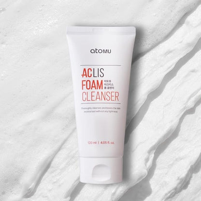 ATOMU Mildly alkaline oily acne sebum removal deep cleansing ACLIS foam cleanser, 4.05 fl.oz.