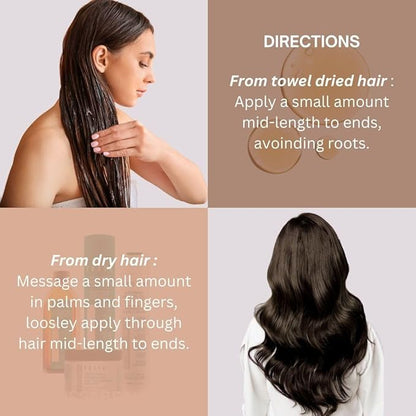Fossa Nourishing Coconut Oil Hair Treatment with Shea Butter | Lightweight, Paraben Free, Prevents Split Ends, Reduces Breakage, Adds Shine & Frizz Control for All Hair Types | 100ml, 3.4 fl. oz.