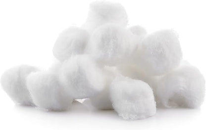 DecorRack 200 Count [Large Size] Cotton Balls, 100% Pure Cotton for Nail Polish and Make-Up Removal, Applying Oil Lotion or Powder, Perfect for Multi-Purpose Use, Soft and Absorbent (200 Count)