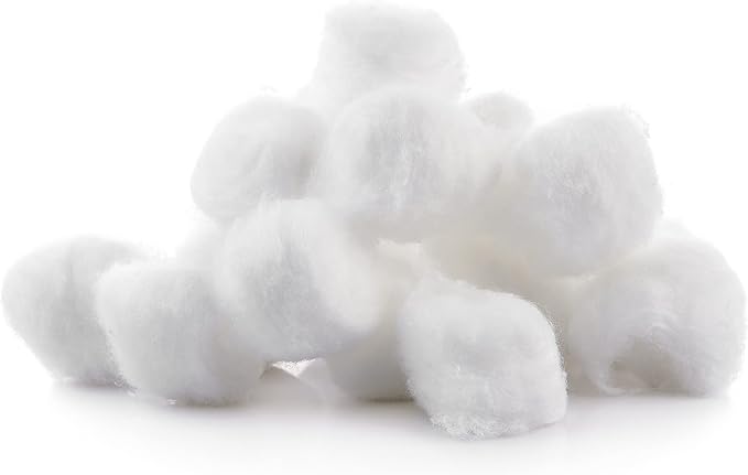 DecorRack 100 Count [Large Size] Cotton Balls, 100% Pure Cotton for Nail Polish and Make-Up Removal, Applying Oil Lotion or Powder, Perfect for Multi-Purpose Use, Soft and Absorbent (100 Count)
