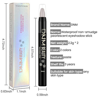 evpct 2Pcs Cream Eyeshadow Sticks Set for Eyes Waterproof, Stone Matte Eye shadow Stick Pencil Pen Bulk sombras en crema para ojos 22+22