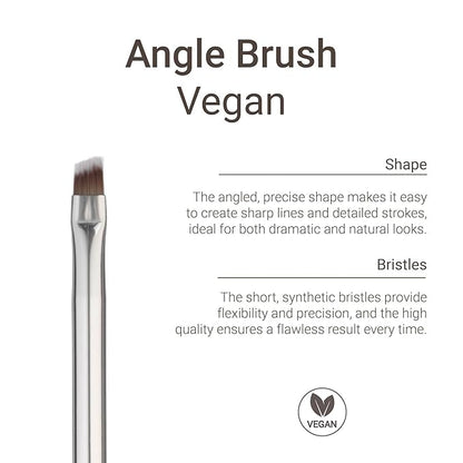 Sandstone Scandinavia Soft Collection Makeup Brush - Professional Premium Eyeliner brush for applying and blending eyeliner. Angled bristles. Vegan Makeup brush for all skin types