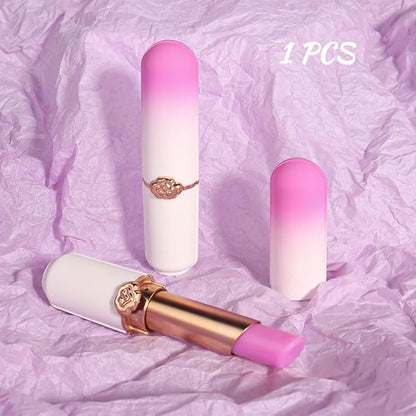 BINGBRUSH Peach Color Changing Lipstick,Moisturizer Long Lasting Lip Care Lip Balm Magic Lip Gloss Lip Tint Stain Gloss Set for Women (1pc Grape)