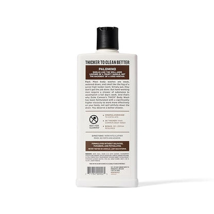 Duke Cannon Supply Co. Thick High Viscosity Body Wash – 3X Thicker, Cleansing Shower and Bath Gel, Mineral-Enriched for Men – Shower Gel – Men’s Body Scrub – Palomino (18 oz)