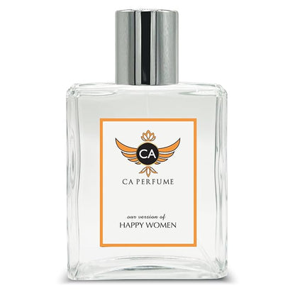 CA Perfume Impression of Happy Women For Women Fragrance Dupes Eau de Parfum Spray Bottle 3.4 Fl Oz/100ml-X1
