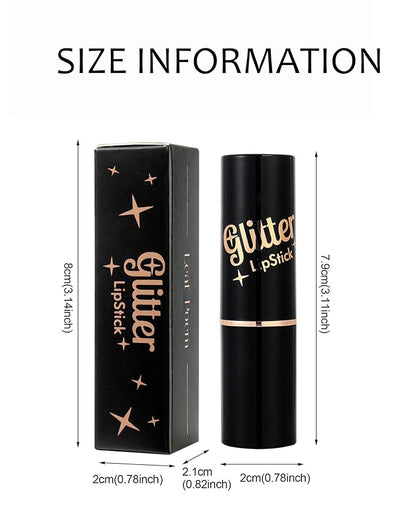 Metallic Glitter Lipstick Matte Long Lasting Nude Pink Lip Gloss for Women,Shimmer Diamond Sparkling Shiny Lip Stick Waterproof Lipgloss Lipstick,High Pigmented Tinted Red Lipstain Lipcolor Makeup-01