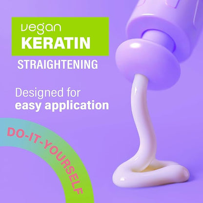 Brazilian Keratin Hair Treatment – Straightening kit, Progressiva, Frizz-Free – Keratin Treatment at Home | Keratina Para Alisar El Pelo | Alisado Sin Formol | Straightening hair products