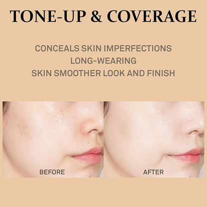 COSNORI Your Skin Dress Tone up Base – Conceal Pores & Blemish – Tone Correcting Makeup Base with Niacinamide – K Beauty – Porcelain Color for Cool & Warm Tone, 1.69 fl.oz