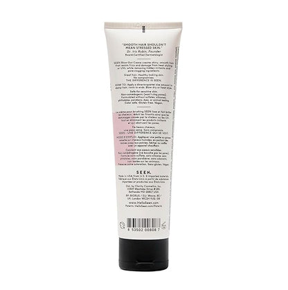 SEEN - Blow-Out Creme - Scented - Non-Comedogenic & Formulated without Sulfates Blow Out Hair Cream- Reduces Frizz- Heat Protectant- Safe for Sensitive & Acne Prone Skin