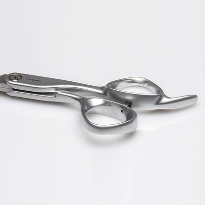 Fromm Transform 5.75" Extra Smooth Hair Cutting Shears for Wet and Dry Hair, Polished Silver Japanese Steel Scissors with Beveled Blade