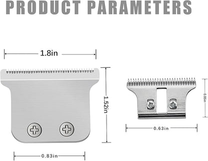 Adjustable T-Shaped Trimmer Blade Compatible with Wahl Detailer and Hero Trimmers (2Pack)