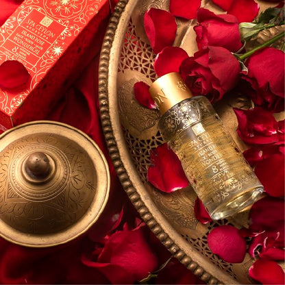 SPA CEYLON Wonder Oil Island Rose, Luxurious Moisturizing Body Oil with Ayurvedic Herbs for Skin & Hair, Non-Greasy Organic Formula, Vegan & Paraben-Free, 100 ml