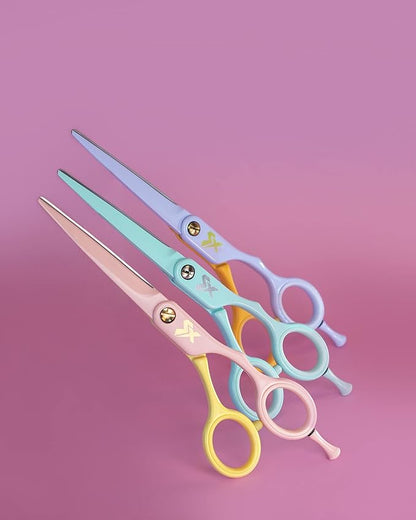 Cricket Shear Xpressions It's All Good 5.75" Professional Hair Cutting Scissors - Barber Scissors, Japanese Stainless Steel for Stylists and Home Use, It's The Dopamine For Me, Pink