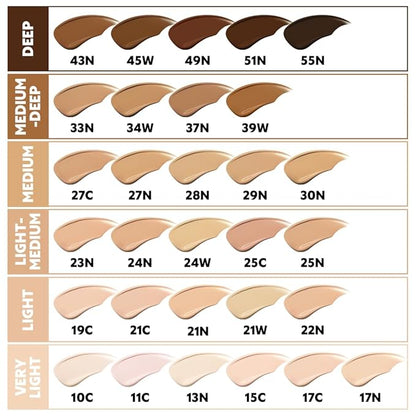 [*Mini Size*] TIRTIR Mask Fit Ai Filter Cushion Foundation | AI-Like Semi-Matte Finish - Up to 72-Hour Medium to Full Coverage Korean BB Cushion Make up Beauty, #51N Fudge, 0.15 Fl Oz