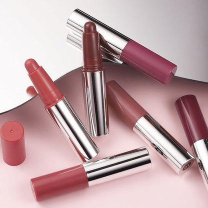 Rose pink Matte Lipstick Crayon - High Pigment Creamy Formula, Waterproof Long Lasting, Smooth Glide Application, Non-Sticklipstick, Ultra Thin Lightweight, Velvet Matte Lip Feel for Women 05#