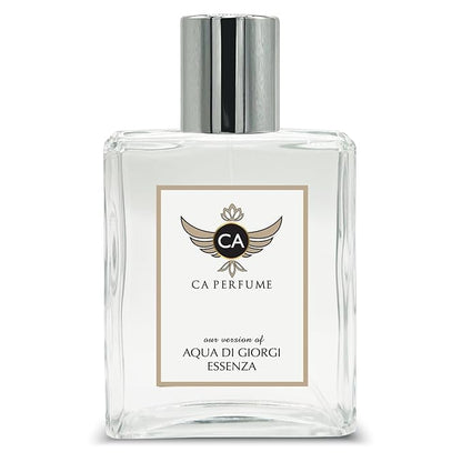 CA Perfume Impression of Aqua Di Giorgi Eszensa For Men Replica Fragrance Dupes Eau de Parfum Spray Bottle 3.4 Fl Oz/100ml-X1