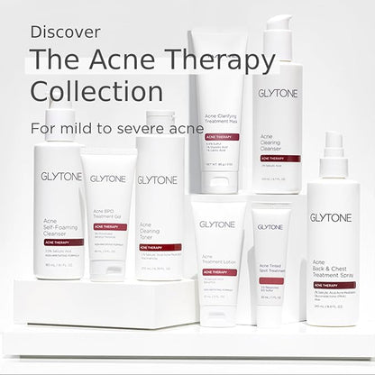 Glytone Chest & Back Acne Treatment Spray – 2% BHA Salicylic Acid with Gluconolactone – Body Acne Treatment for Bacne & Blackheads – Quick-Dry & Fragrance-Free Spray for Normal to Oily Skin – 8 fl oz