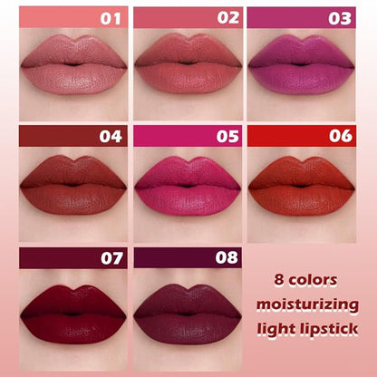 Matte Lipstick Crayon for Women, Peach Nude Lip Stick Pencil 24 Hour Long Lasting Waterproof, Non-Drying Hydrating Formula Lip Gloss Makeup, Vegan & Cruelty-Free, 02