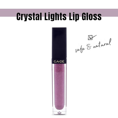 GA-DE Crystal Lights Lip Gloss, 516 - Enriched with Light-Reflecting Crystal Pearls - Smooth Silky, Rich Color - Moisturizes and Adds Shine - 0.2 oz
