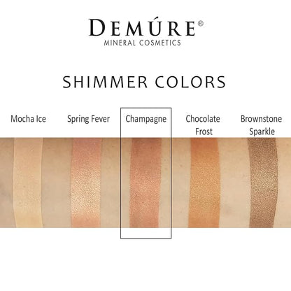 Demure Mineral Make Up Eye Shadow (Deep Champagne), Shimmer Eyeshadow, Loose Powder, Glitter Eyeshadow, Eye Makeup, Professional Makeup