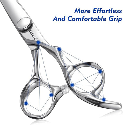 Professional Hair Cutting Shears 5.5 Inch, Barber Hairdressing & Hairstyling Hair Scissors with Razor-Sharp Blades & Cobalt Alloy Steel for Wig Bangs Layers, Women Men Haircutting Tool