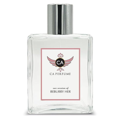 CA Perfume Impression of Brbry Her For Women Replica Fragrance Dupes Eau de Parfum Spray Bottle 3.4 Fl Oz/100ml-X1