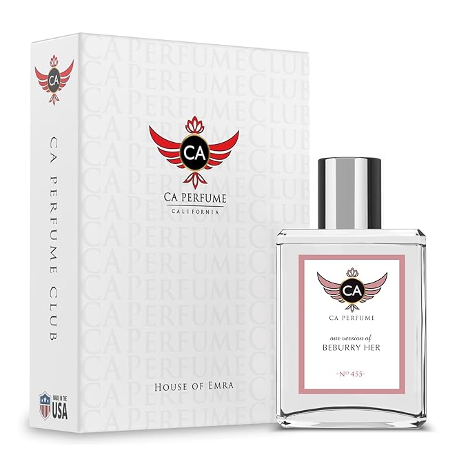 CA Perfume Club Impression of Brbry Her For Women Replica Version Fragrance Dupes Grand Quality Long Lasting Eau de Parfum Spray Size Atomizer Type Bottle Parfums Cologne 1.7 Fl Oz/50ml-X1