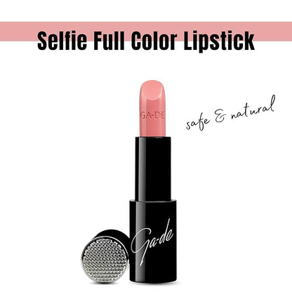 GA-DE Selfie Full Color Lipstick, 850 - Long Lasting High Pigment Lipstick with Argan Oil - Creamy Radiant Shine and Hydrating Benefits - 0.14 oz