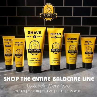 Bee Bald HEAL Aftershave for Men Healing Balm, Immediately Calms & Soothes Damaged Skin, Treats Bumps, Redness, Razor Burn & Other Shaving Post Shave Irritations, 2 Fl Oz (Pack of 2)