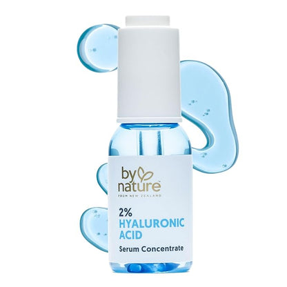 By Nature 2% Hyaluronic Acid Serum for Face & Neck - Skincare from New Zealand - 2% Hyaluronic Acid Facial Serum Concentrate - 1fl. Oz