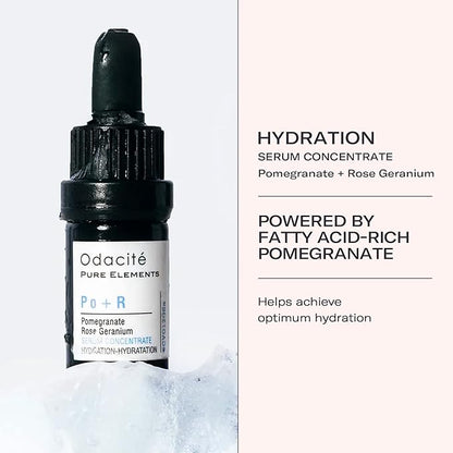 Odacité Hydrating Serum Concentrate with Pomegranate & Rose Geranium - for Hydration & Glow - Hydrating & Nourishing Anti-Aging Facial Oil Concentrate Enhance Skins Moisture Barrier - 0.17 fl. oz