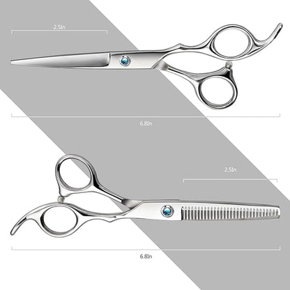 Hair Thinning Scissors Hair Cutting Scissors Kit, Fcysy Tijeras De Peluqueria Profesional Hair Trimming Scissors Haircut Scissors Blending Shears Set, Baber Shears Layering Scissors Hair Accessories