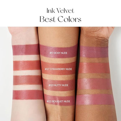 Peripera Ink the Velvet Lip Tint - High Pigment Color, Longwear, Weightless, Not Animal Tested, Gluten-Free, Paraben-Free (015 BEAUTY PEAK ROSE)