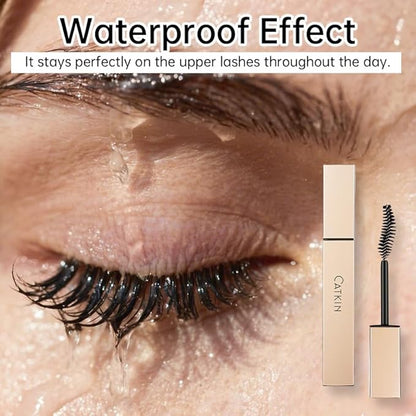 CATKIN Lash Lengthening Mascara, Volumizing & Lengthening, Very Black, Clump-Free, Long Lasting Waterproof Formula for Dramatic Long Lashes 7.5g