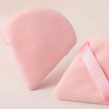 24 Pieces Powder Puff, Triangle Makeup Puff Cotton Powder Face Washable Body Powder Puff for Loose Powder Body Cosmetic Foundation Sponge Makeup Tool (12DP12LP)