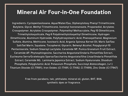 Mineral Air Four-in-One Foundation for Mineral Air Mist Device—Color, 10 ml, Travel Size - Porcelain