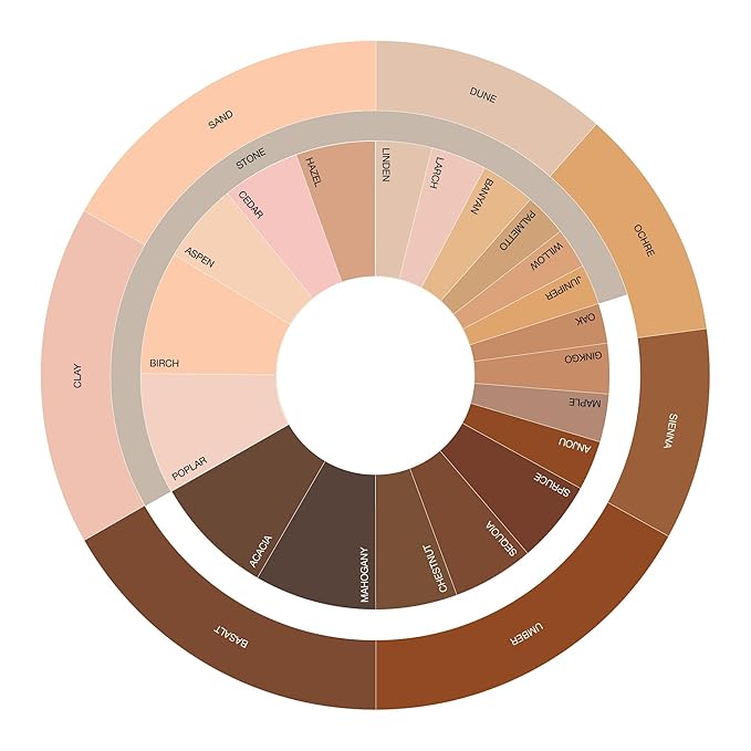 Ogee Sculpted Skin-Perfecting Makeup Setting Powder - Dune - FULL SET (Case & Refill) - Lightweight Powder Foundation Made with 70% Organic Ingredients