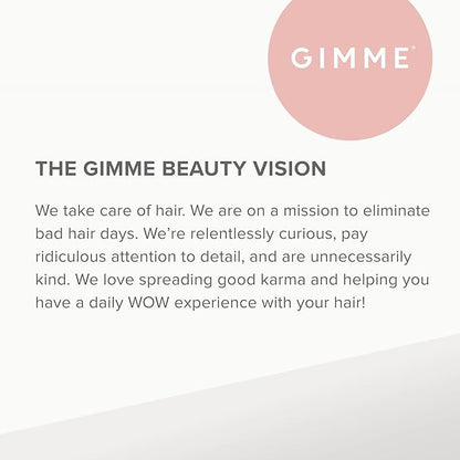 Gimme Beauty - Hair Scrunchies Variety Pack - Denim, Corduroy, Faux Leather, Blush, and Velvet Scrunchies - Gentle All Day Hold Hair Styling Accessories - No-Slipping, Snagging or Creasing (5 Count)