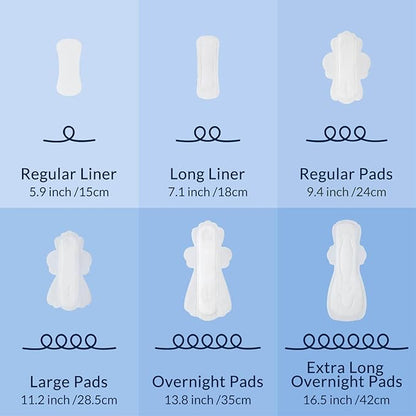 100% Organic Pads for Women, Organic Cotton Cover Pad - Regular Absorbency, Unscented, Ultra Thin Pads with Wings for Women (Regular, Size 3, 36 Count)