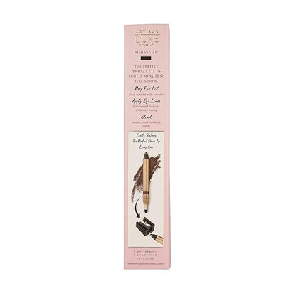 Artisan L'uxe Beauty Velvet Jumbo Eyeliner Pencil Smokey Eyes in 3 Minutes Water Proof, Smudge Proof, Long Lasting Age Defying Essential Oils Midnight (Shade: Black)