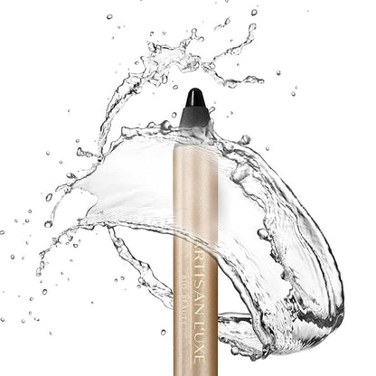 Artisan L'uxe Beauty Velvet Jumbo Eyeliner Pencil Smokey Eyes in 3 Minutes Water Proof, Smudge Proof, Long Lasting Age Defying Essential Oils Midnight (Shade: Black)